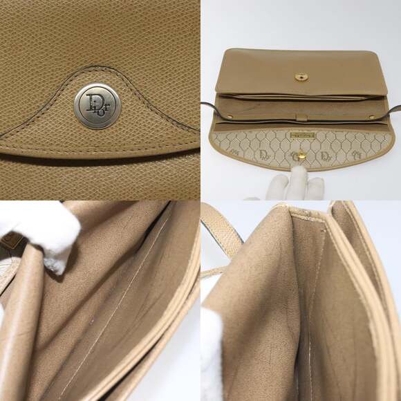DIOR Shoulder Bag Leather Beige - Picture 11 of 12